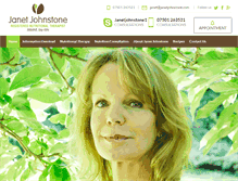 Tablet Screenshot of janetjohnstone.com